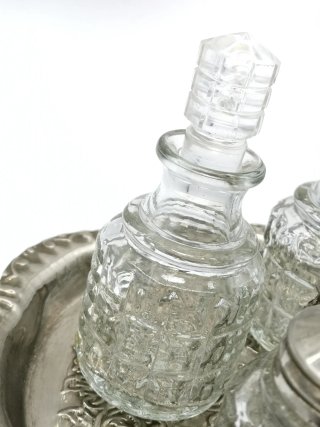 Bonito conjunto vintage de aderezo Silver Plated