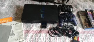 Playstation 2 Sony Negra + Memory Card 8MB+ bolsa