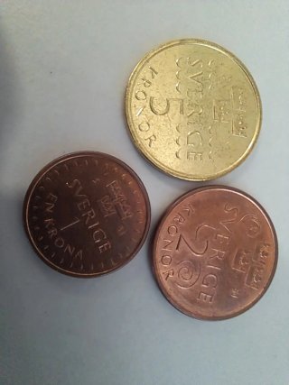 2 Billetes Suecia y 9 Monedas Escandinavia