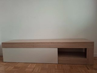 Mobile TV moderno in legno e beige