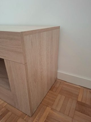 Mobile TV moderno in legno e beige