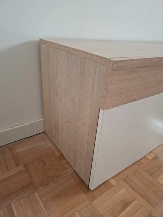 Mobile TV moderno in legno e beige