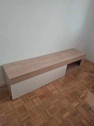 Mobile TV moderno in legno e beige