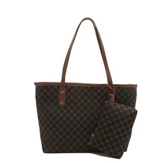 Bolso Tote Mujer Beige y Marrón