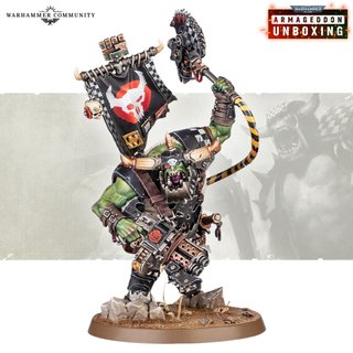 Ork Warboss | Kaudillo Orko Armageddon en matriz
