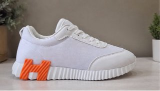 Zapatillas Hermes Blancas Naranja