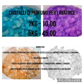Cristalli profumo lavatrice 1kg-5kg