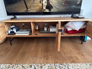 Mueble TV Madera Acacia y Metal