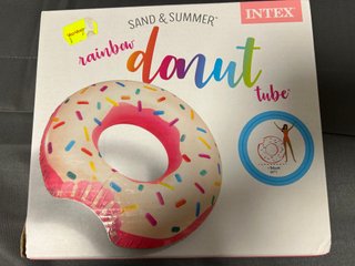 Flotador Donut Arcoíris Intex Nuevo