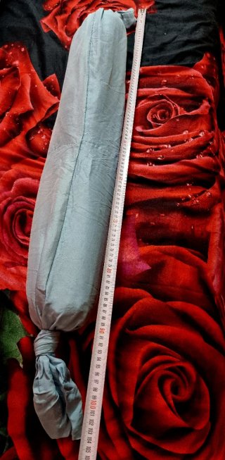 Cuscino decorativo handmade blu