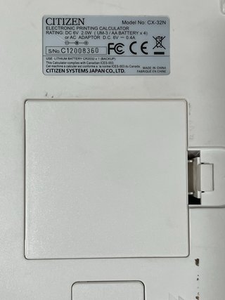 Calculadora Impresora Citizen CX-32N