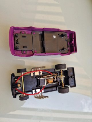 Mustang Scalextric EXIN Morado