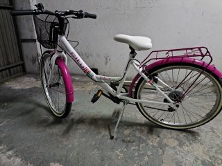 Bicicleta infantil con cesta