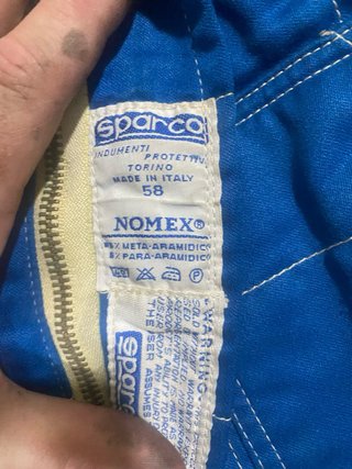 Mono Ignífugo Sparco Azul