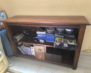 Mueble TV madera maciza