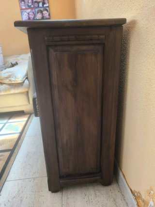 Mueble TV madera maciza