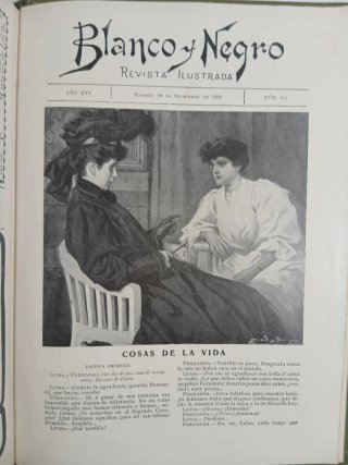 Antigua revista Blanco y Negro. Edición 1906