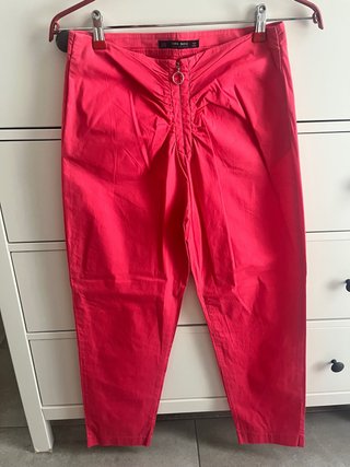 Pantalón Zara Rojo Talla M