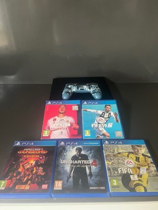 PS4 (PlayStation 4) + FIFA 20 + Controller