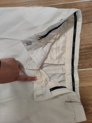 Pantalón de traje blanco mujer