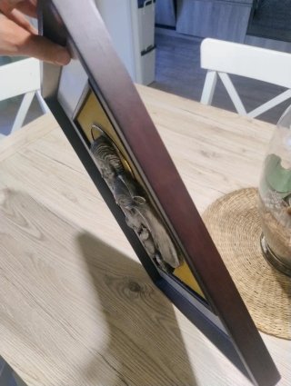 Quadro Natività peltro e Legno