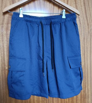 Bermuda Cargo Shein Manfinity Azul Marino Talla S