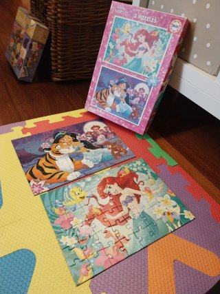 5 Puzzles Disney +3 Años en sus cajas