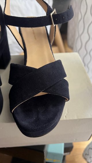 Zapatos de tacón azul