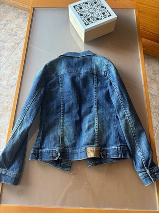 Chaqueta tejana azul