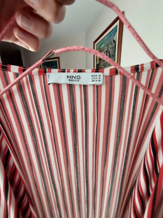 Sobrecamisa Mango Rayas Talla M