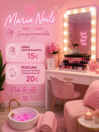 Uñas Semipermanentes y Pedicura