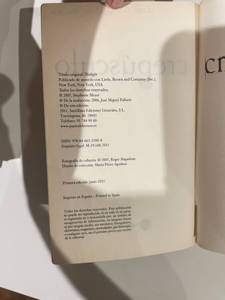 Crepúsculo (Bolsillo) en español