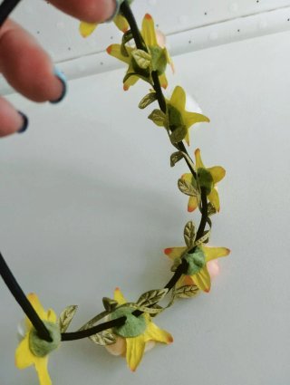 Corona de flores/diadema para eventos.Mujer y niña