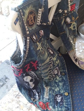 Chaleco Punk Rock Denim Custom