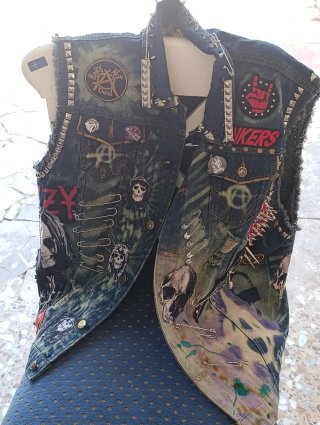 Chaleco Punk Rock Denim Custom