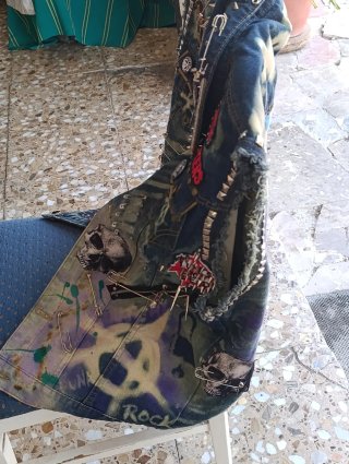 Chaleco Punk Rock Denim Custom