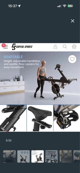 Bicicleta Spinning Capital Sports Evo Race 22k