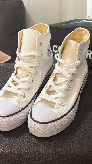 Converse plataforma blancas talla 38