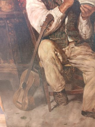 Cuadro al óleo antiguo