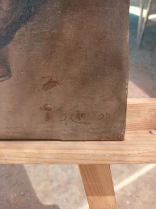 Cuadro al óleo antiguo