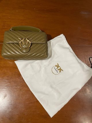 Borsa Pinko Love One Classic Verde Oliva Nuova