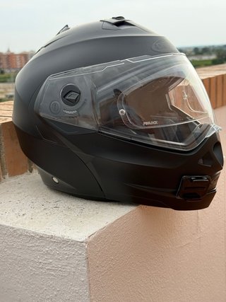 Casco modular moto negro mate. Homologado. TallaXS