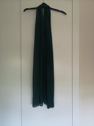 Vestido largo verde esmeralda