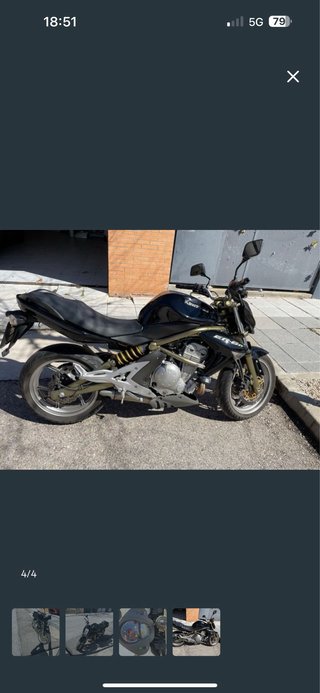 Kawasaki ER-6N ABS Negra y Dorada