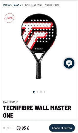 Pala de pádel Tecnifibre Wall Master