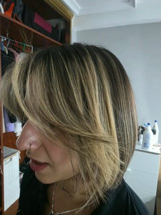 Retoque de color balayage/mechas