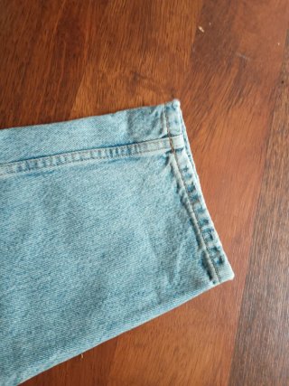 Pantalón Mom Mango Azul
