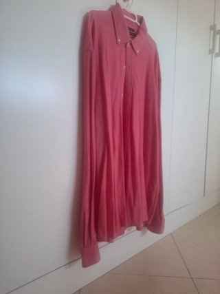 Camisa Cortefiel Hombre Manga Larga Rosa