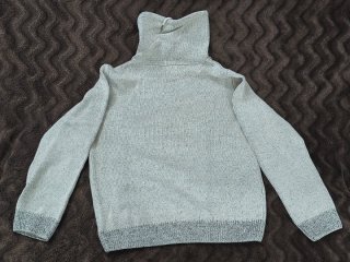 Jersey gris cuello alto talla L
