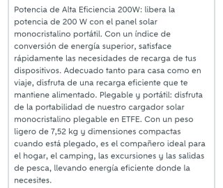 Placa solar portátil VEVOR